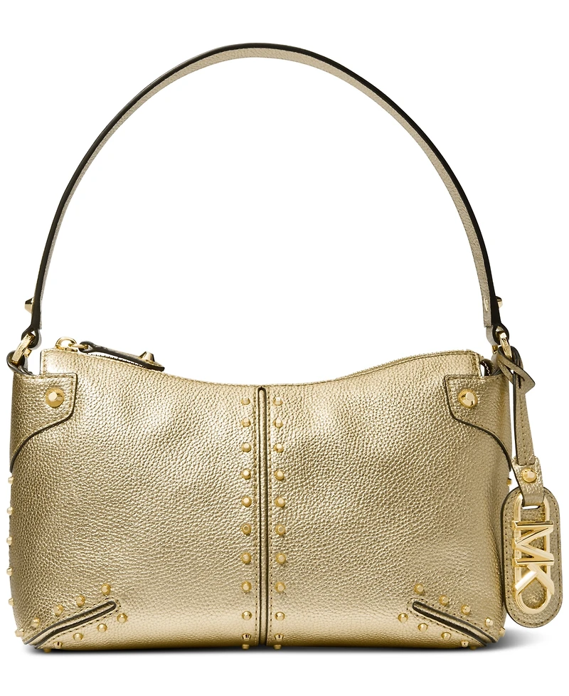 Michael Michael Kors Astor Small Studded Leather Pouchette Shoulder Bag