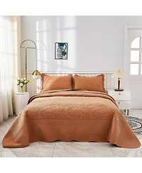 MarCielo 100% Cotton Oversized Bedspread Quilt Set