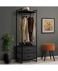 Sorbus Clothing Rack with 2 Drawers