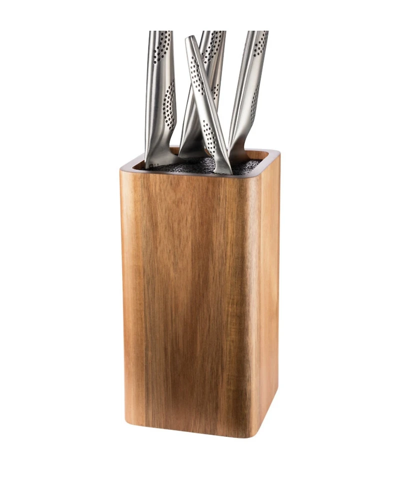 Cuisine::pro Universal Square Acacia Wood 12.60" Knife Block