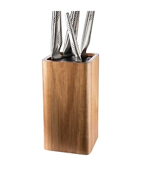 Cuisine::pro Universal Square Acacia Wood 12.60" Knife Block