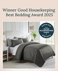 Luxury Duvet Cover Only - 400 Thread Count 100% Cotton Sateen Comforter Cover