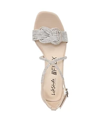 LifeStride Women's Captivate Strappy Block Heel Dress Sandals