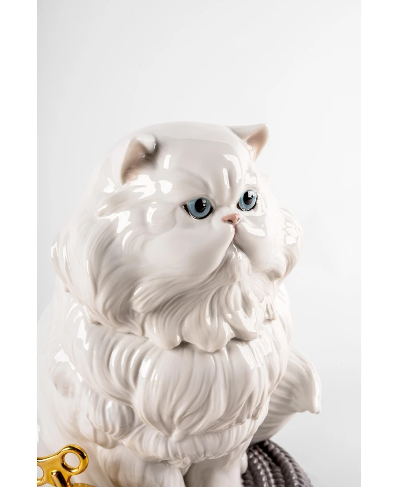 Lladro Persian Cat Figurine