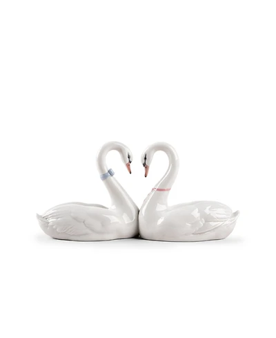Lladro Endless Love Swans Cake Topper