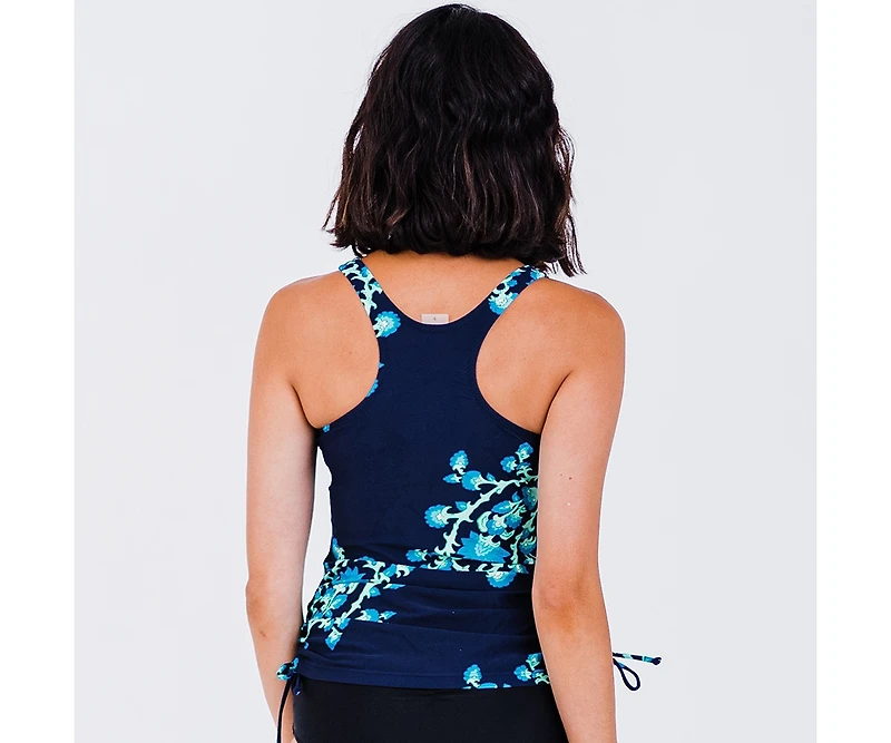 Calypsa Women's Maya Tankini Swim Top With Built Bra