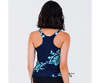 Calypsa Women's Maya Tankini Swim Top With Built Bra