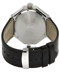 GV2 by Gevril Men's Marchese Brown Leather Watch 44mm
