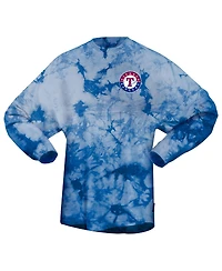 Women's Spirit Jersey Royal Texas Rangers 2023 World Series Champions Crystal-Dye Long Sleeve T-shirt