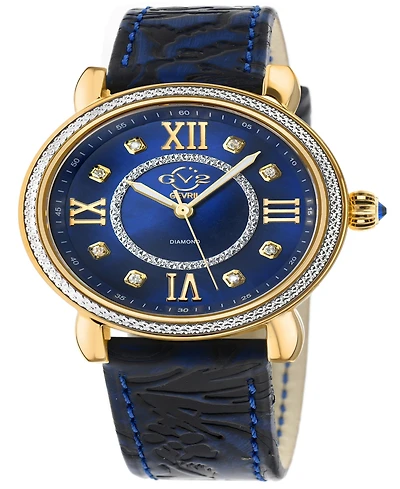 GV2 by Gevril Women's Marsala Leather Watch 37mm