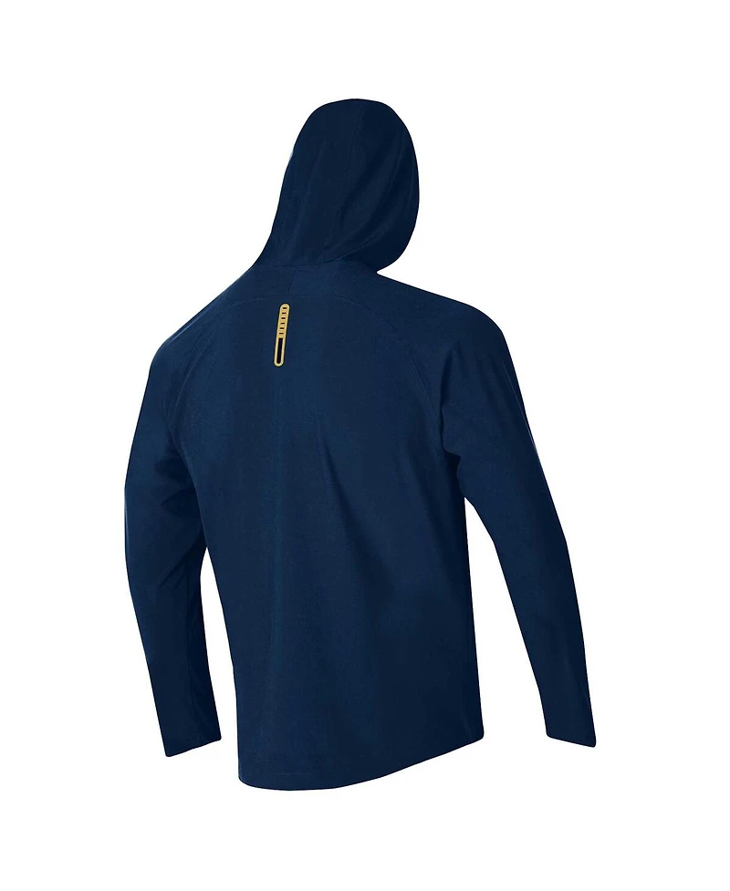 Men's Under Armour Navy Notre Dame Fighting Irish Unstoppable Raglan Full-Zip Jacket