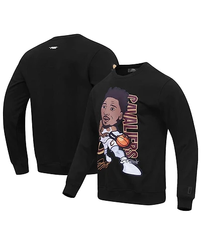 Men's Pro Standard Donovan Mitchell Black Cleveland Cavaliers Avatar Pullover Sweatshirt