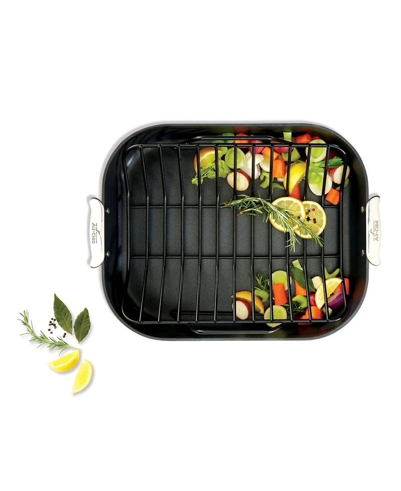 All-Clad HA1 Nonstick Hard Anodized Roaster with Rack Cookware