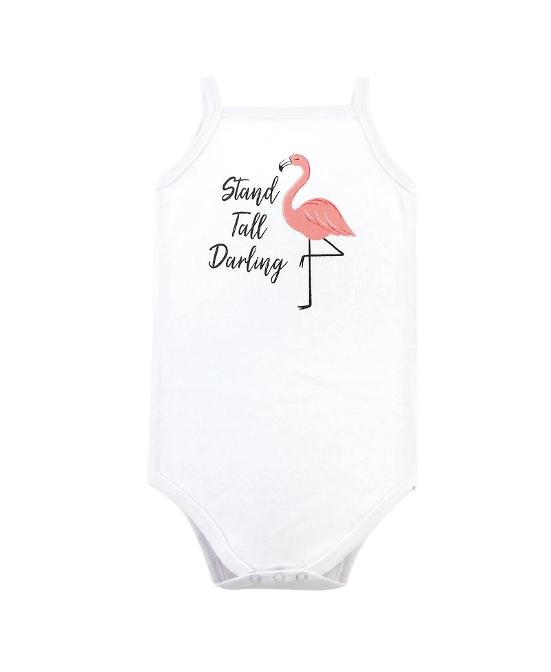 Little Treasure Baby Girls Cotton Bodysuits 3pk, Cherries, 3-6 Months