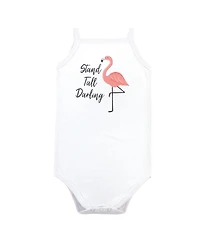 Little Treasure Baby Girls Cotton Bodysuits 3pk, Cherries, 3-6 Months