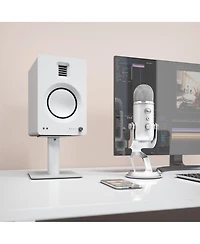 Kanto SP6HD 6" Universal Desktop Speaker Stands with Rotating Top Plates and Cable Management - Pair