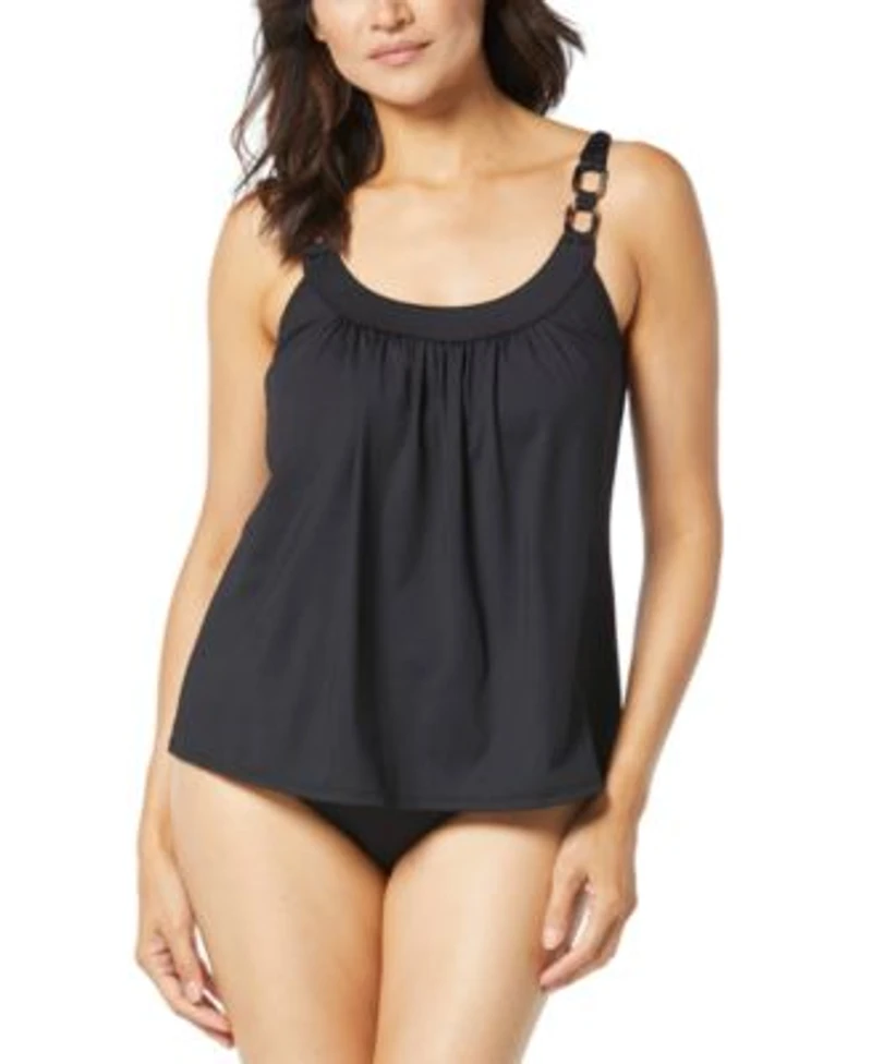 Coco Reef Womens Ultra Fit Bra Sized Tankini Top Impulse High Waist Bikini Bottoms