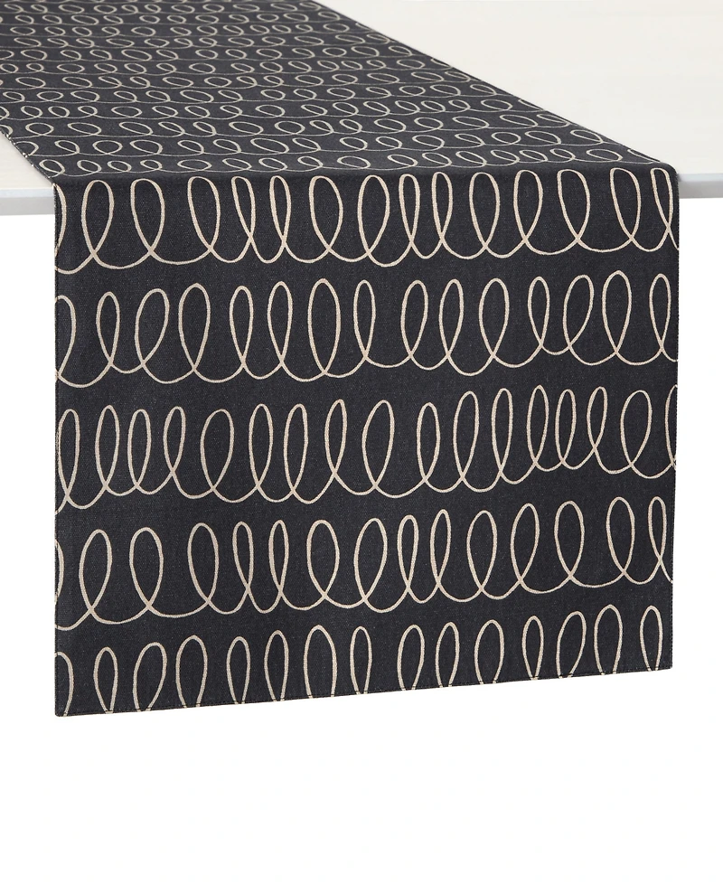 kate spade new york the Loop Joy Dot Reversible Table Runner