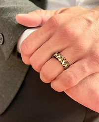 Le Vian Chocolatier Men's Chocolate Diamond Chevron Band (3/4 ct. t.w.) in 14k Gold