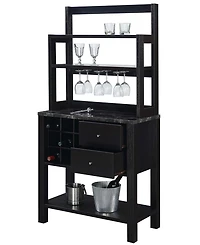 Convenience Concepts Newport 31" Medium Density Fiberboard (Mdf) 2 Drawer Serving Bar