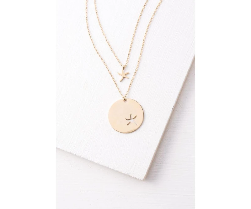 Starfish Project Community Gold Starfish Pendant Necklace Set