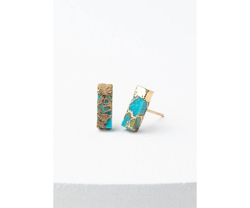 Starfish Project Brayden Turquoise Studs Earrings