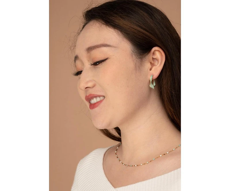 Starfish Project With a Twist Hoops in Mint Earrings