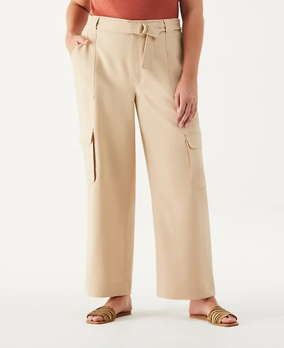 Ella Rafaella Plus Size Wide Leg Cargo Pants