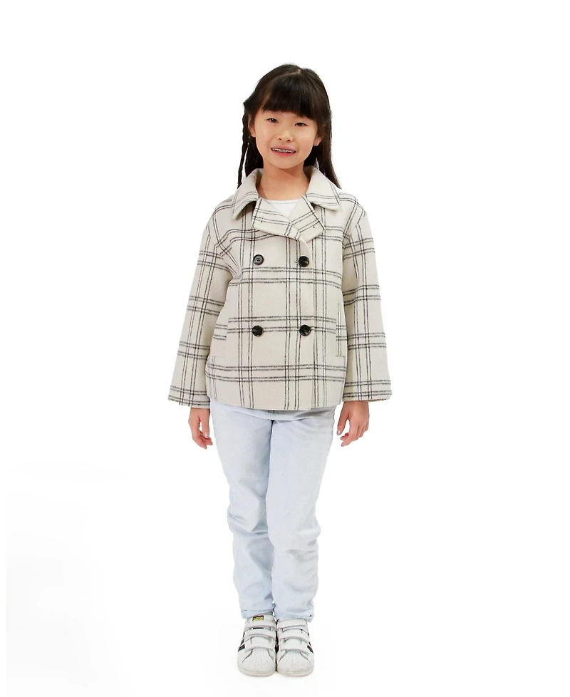 Girl Adore You Wool Blend Peacoat - Child