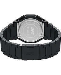 Timex Ufc Men's Colossus Analog-Digital Black Stainless Steel Watch, 45mm