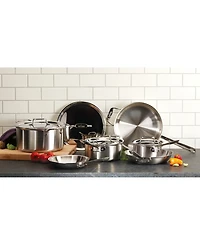 All-Clad D5 Stainless Steel Brushed 5-Ply Bonded 4 Qt. Sauce Pan with Lid