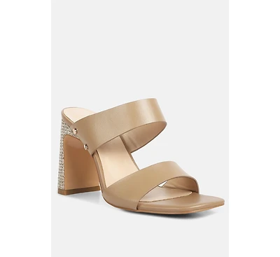 Alodia Slim Block Heel Sandals