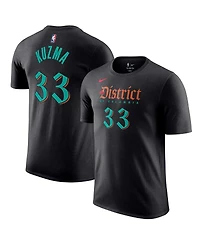 Men's Nike Kyle Kuzma Black Washington Wizards 2023/24 City Edition Name and Number T-shirt