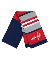 Women's Wear by Erin Andrews Washington Capitals Stripe Glove and Scarf Set