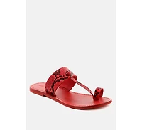Womens Leona Thong Flat Sandals