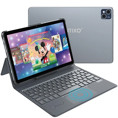 Contixo A1 10"Android Tablet With Docking Keyboard - 128GB with 50 Disney E-Books and 30 Video Books