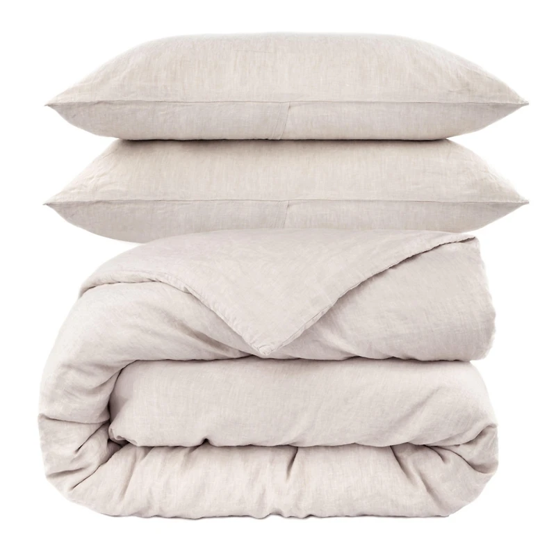 100% French Linen Duvet Cover & Sham Set