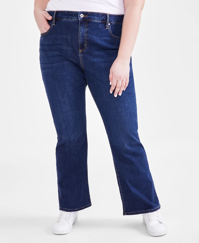 Style & Co Plus Mid-Rise Curvy Bootcut Jeans, Exclusively at Macy's