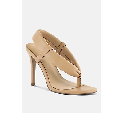 Singles Womens High Heeled Thong Sandals
