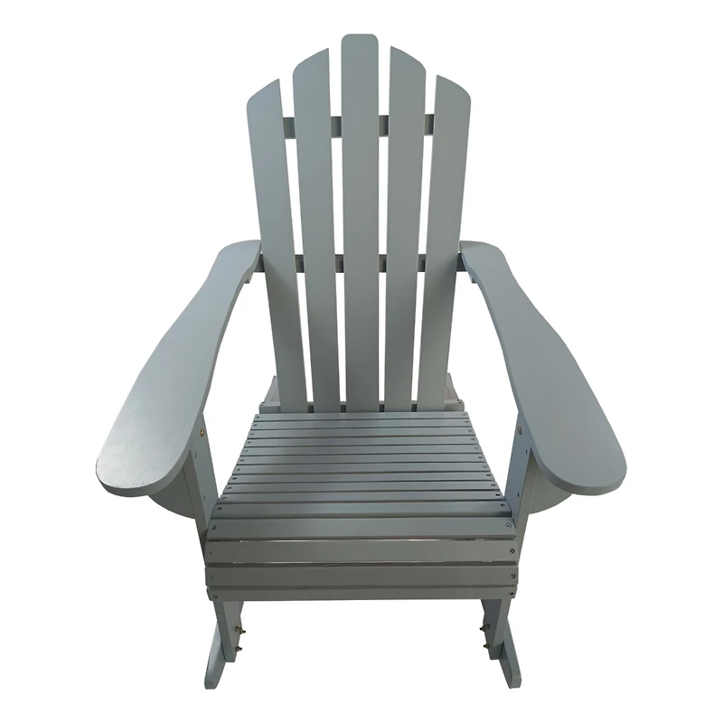 Streamdale Furniture Reclining Wooden Outdoor Rocking Adirondack Chair, Walnut