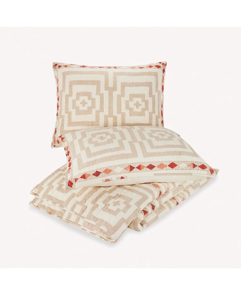 Justina Blakeney Hypnotic Geometric 3-Pc Quilt Set, Full/Queen