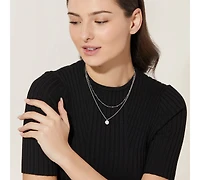 Ana Luisa Coin Necklace Set - Willow Silver