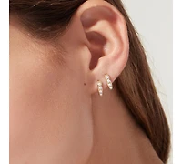 Ana Luisa Pearl Huggie Hoops - Ashley