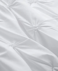 Unikome 3 Piece Pinch Pleated Down Alternative Comforter Set, Twin