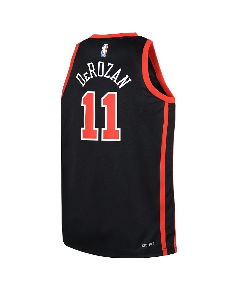 Big Boys Nike DeMar DeRozan Black Chicago Bulls 2023/24 Swingman Replica Jersey - City Edition