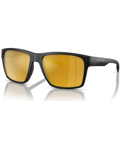 Native Men's Breck Polarized Sunglasses, Mirror Polar XD9041