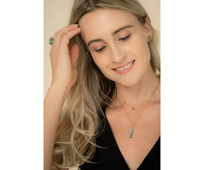 Starfish Project Brayden Turquoise Pendant Necklace