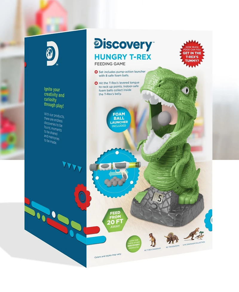 Discovery Kids Hungry T-Rex Feeding Game, Shooting Competition