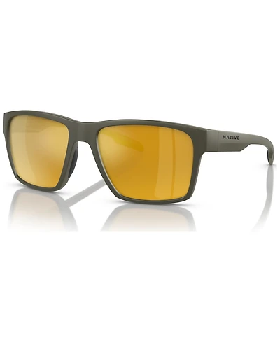 Native Men's Breck Polarized Sunglasses, Mirror Polar XD9041