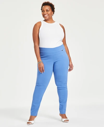I.n.c. International Concepts Plus Size Bengaline Skinny Pants, Created for Macy's